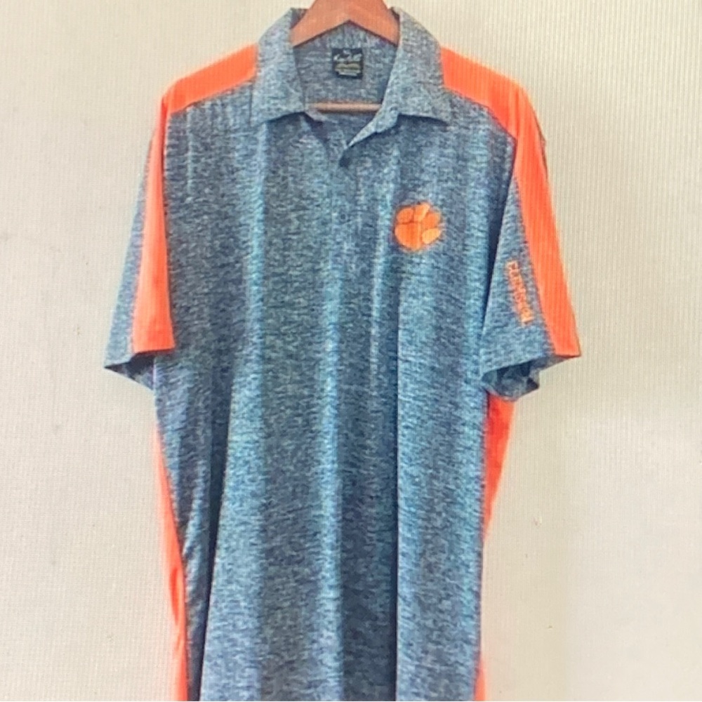 Stylish Blue and Orange Polo Shirt